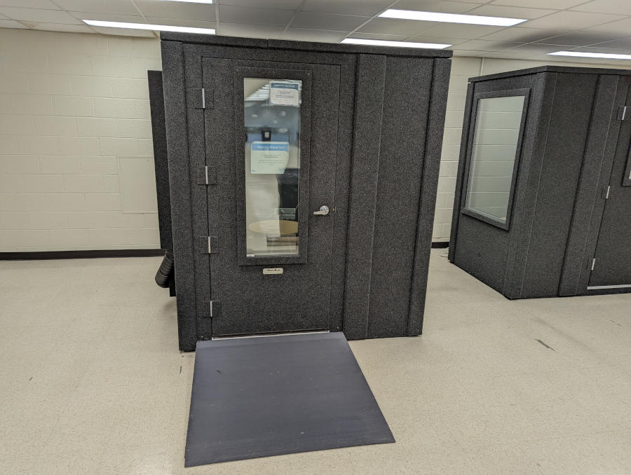 Photo of a recording booth