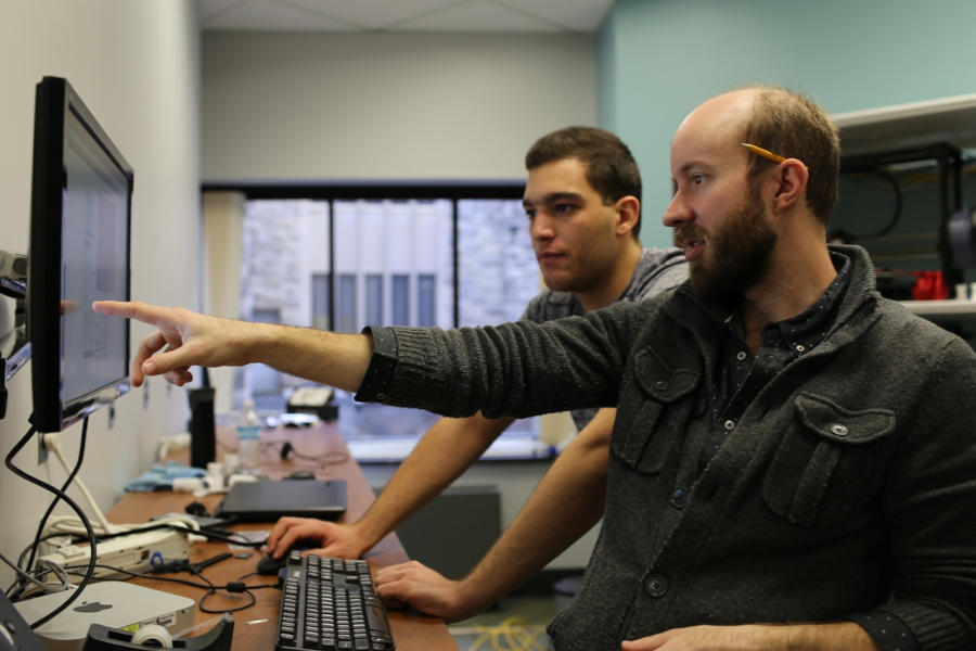 Photo of a consultation between two men