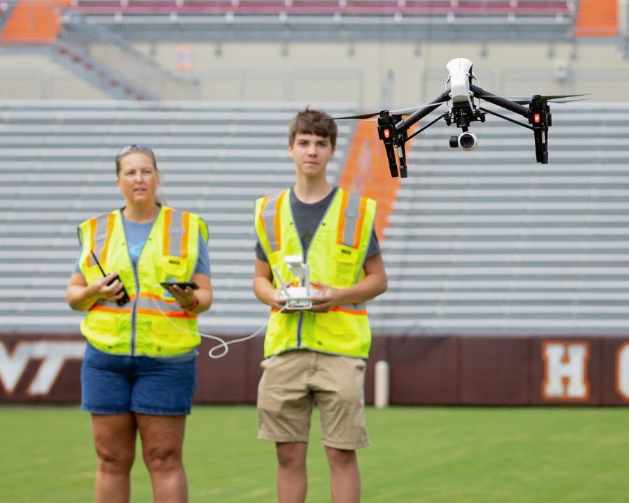 Photo of the drone park